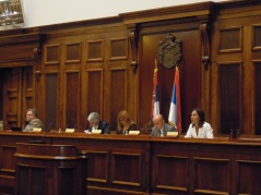 24 September 2012 Panelists of the seminar on “Strengthening the parliament’s role in budgetary decision-making and planning”